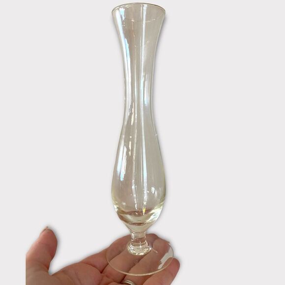 3/$15 Clear Plain Bud Vase - Picture 2 of 3